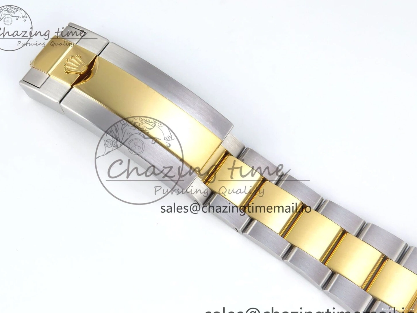 Best AAA Replica Sites Submariner YG Steel Bracelet 374 904L Dial 1:1 on Best Oyster Blue SH SS Edition Seasonal ARF SS YG 126613LB 0115